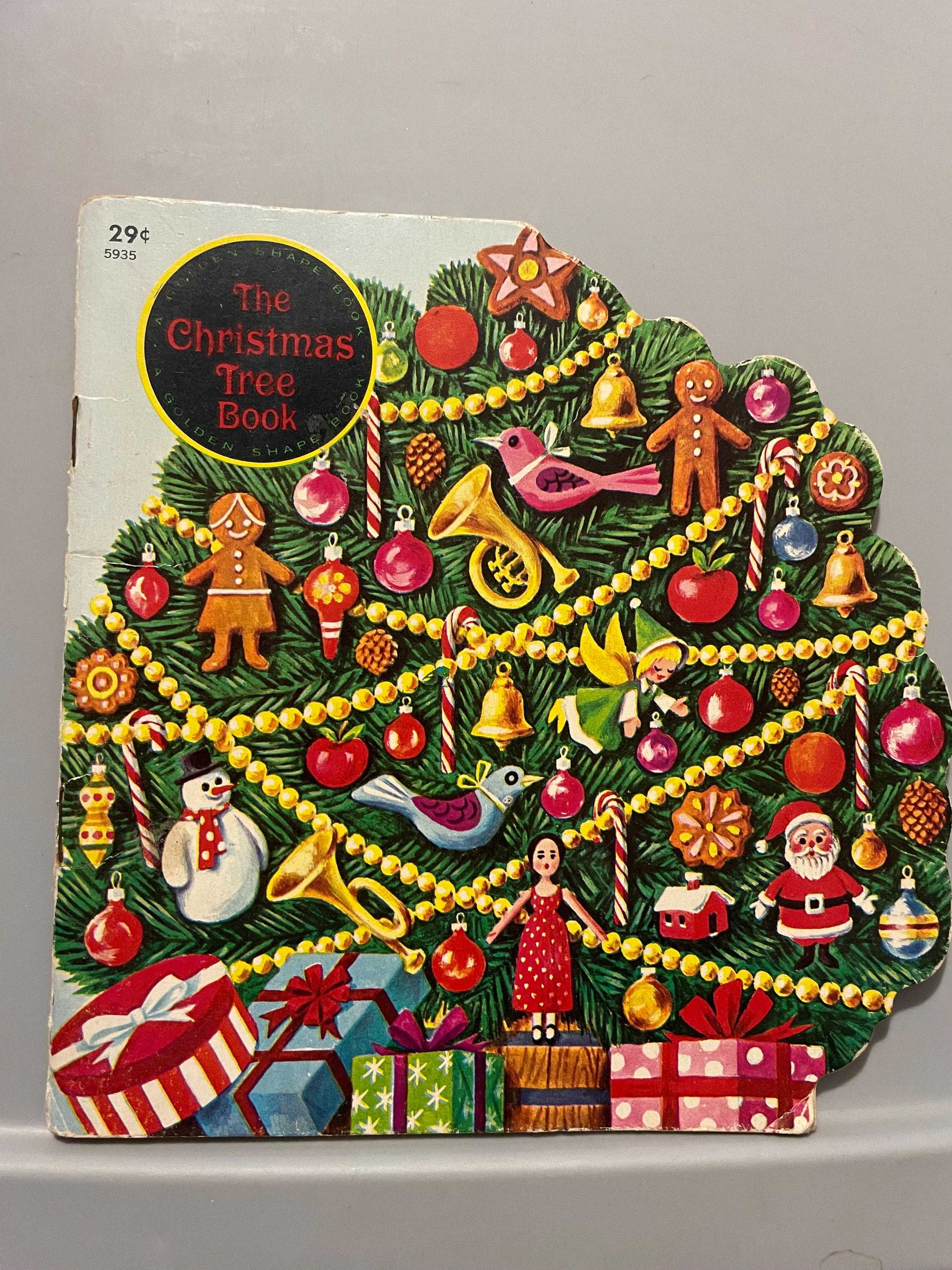 The Christmas Tree Book 1966 name written inside a couple loose pages