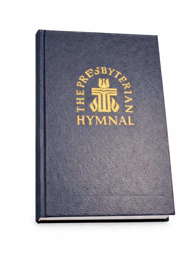 Vintage Presbyterian Hymnal Blue Hardcover Gold Lettering Church