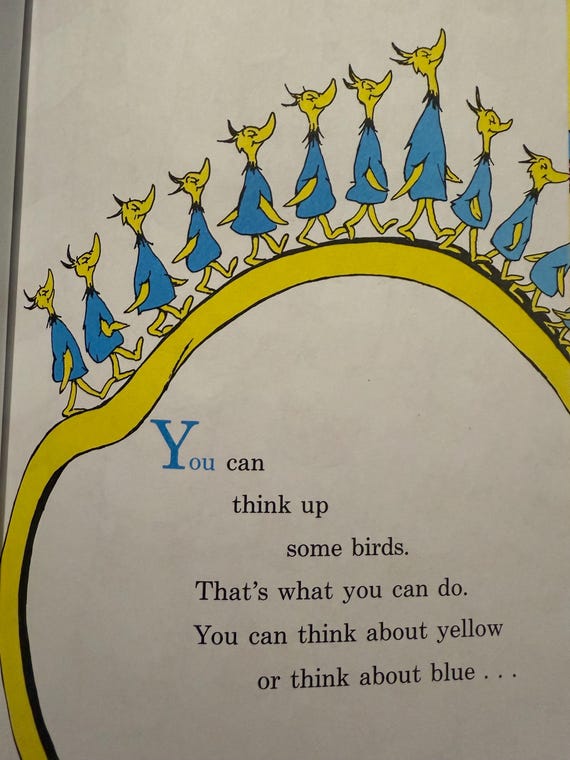 Dr. Seuss Oh the Things You Can Think 1975 - Etsy