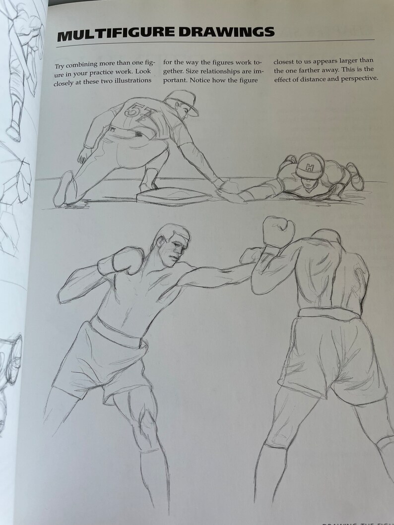 Draw Sports Figures Drawing Art Baseball Football and More - Etsy