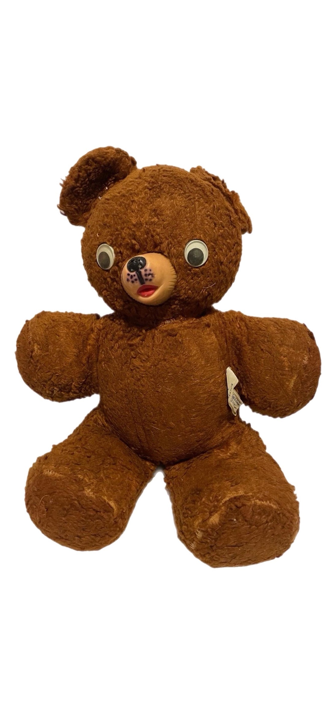 Vintage Gund Creations Vintage Brown Teddy Bear Cub Rubber Nose