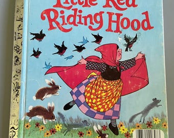 Little Red Riding Hood A Little Golden Book Vintage Children's 1972 - Etsy
