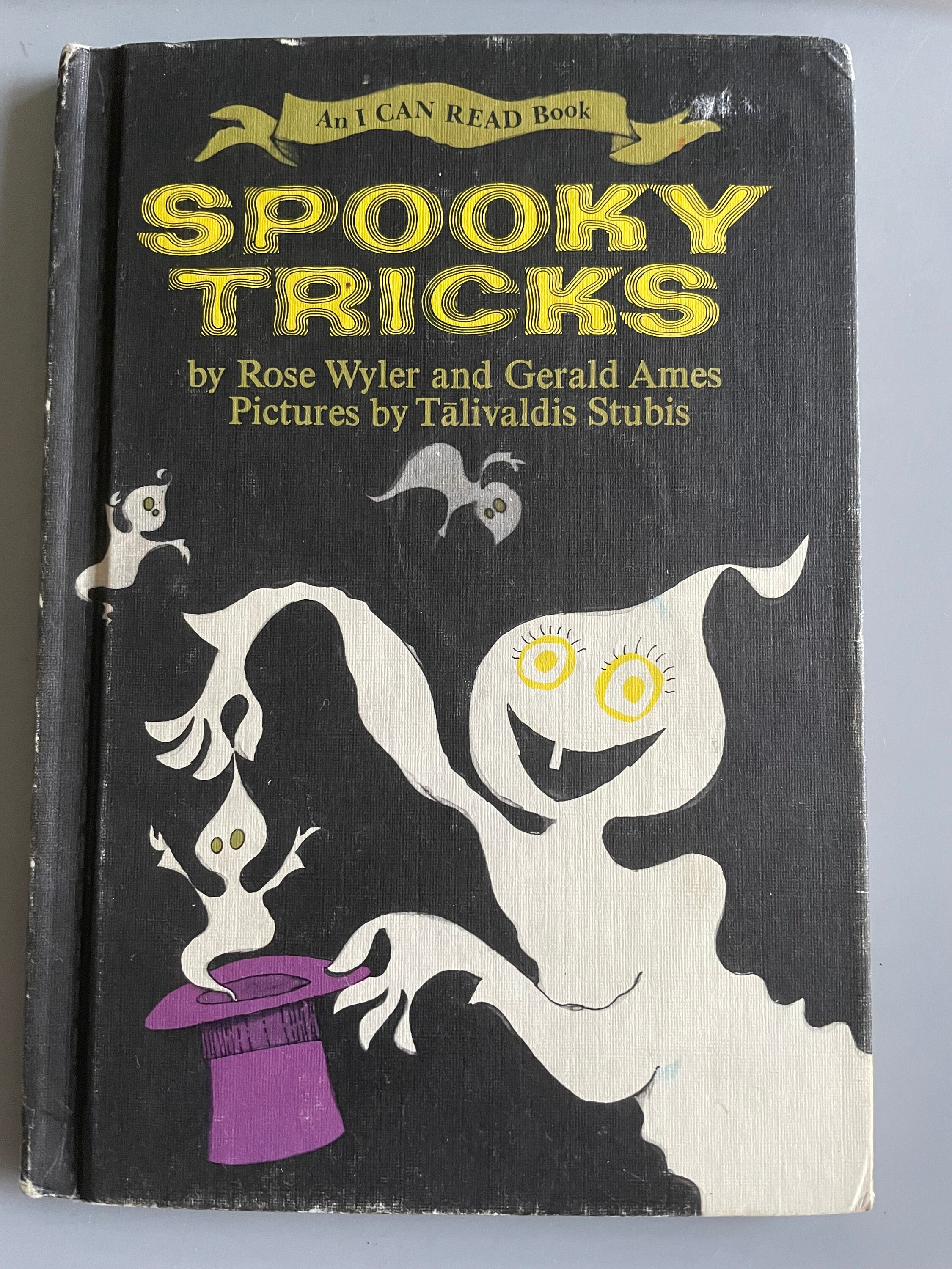 Halloween Vintage Spooky Tricks bats ghosts goblins