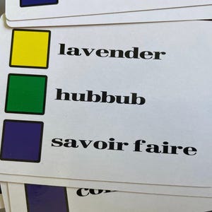 Spelling Word Cards Level 5 adult fun game for adults and kids
