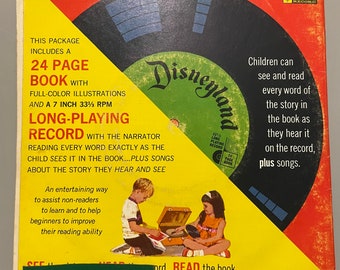 Mary Poppins Song Book and small record Walt Disney