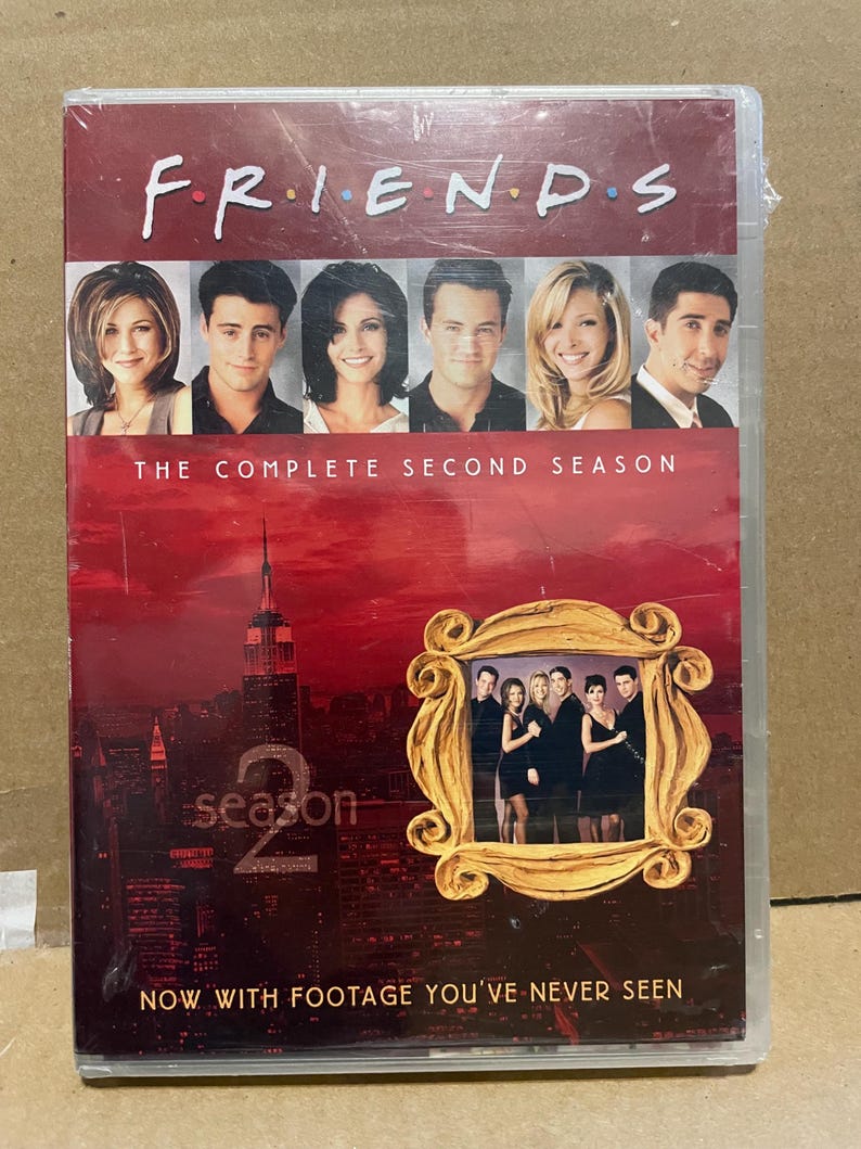 Friends Season 2 New Sealed Dvds With Extra Never Seen Footage - Etsy