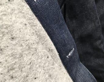 Utility denim farm rugged Jean chore barn coat brand new old stock cozy inside rigid rough outside layer for winter fall outdoors XL 46/48