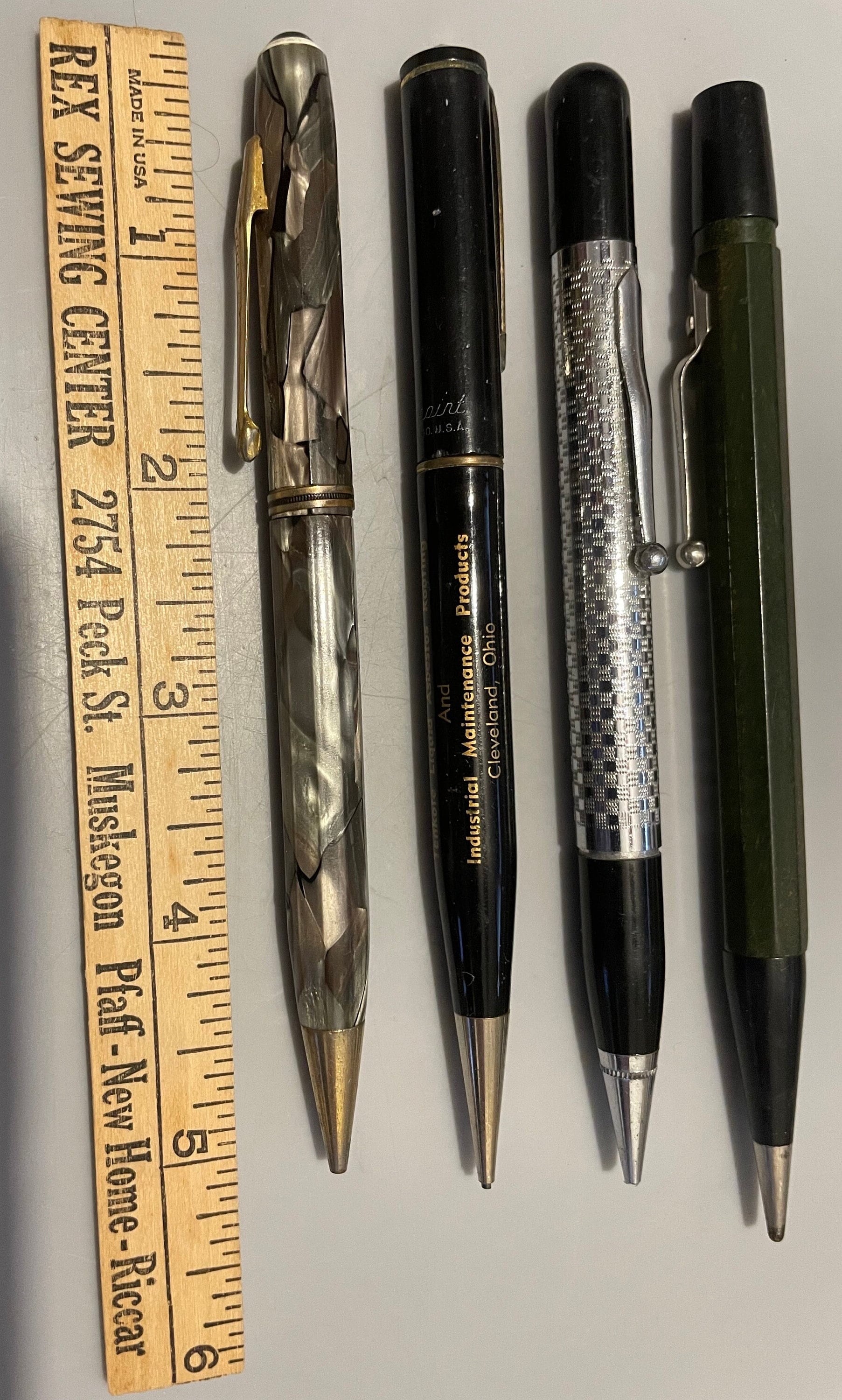Four Vintage Mechanical Pencils as is an Autopoint Ritepoint