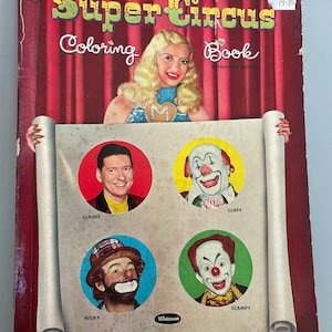 Super Circus Coloring Book 1950’s Whitman Publishing Company