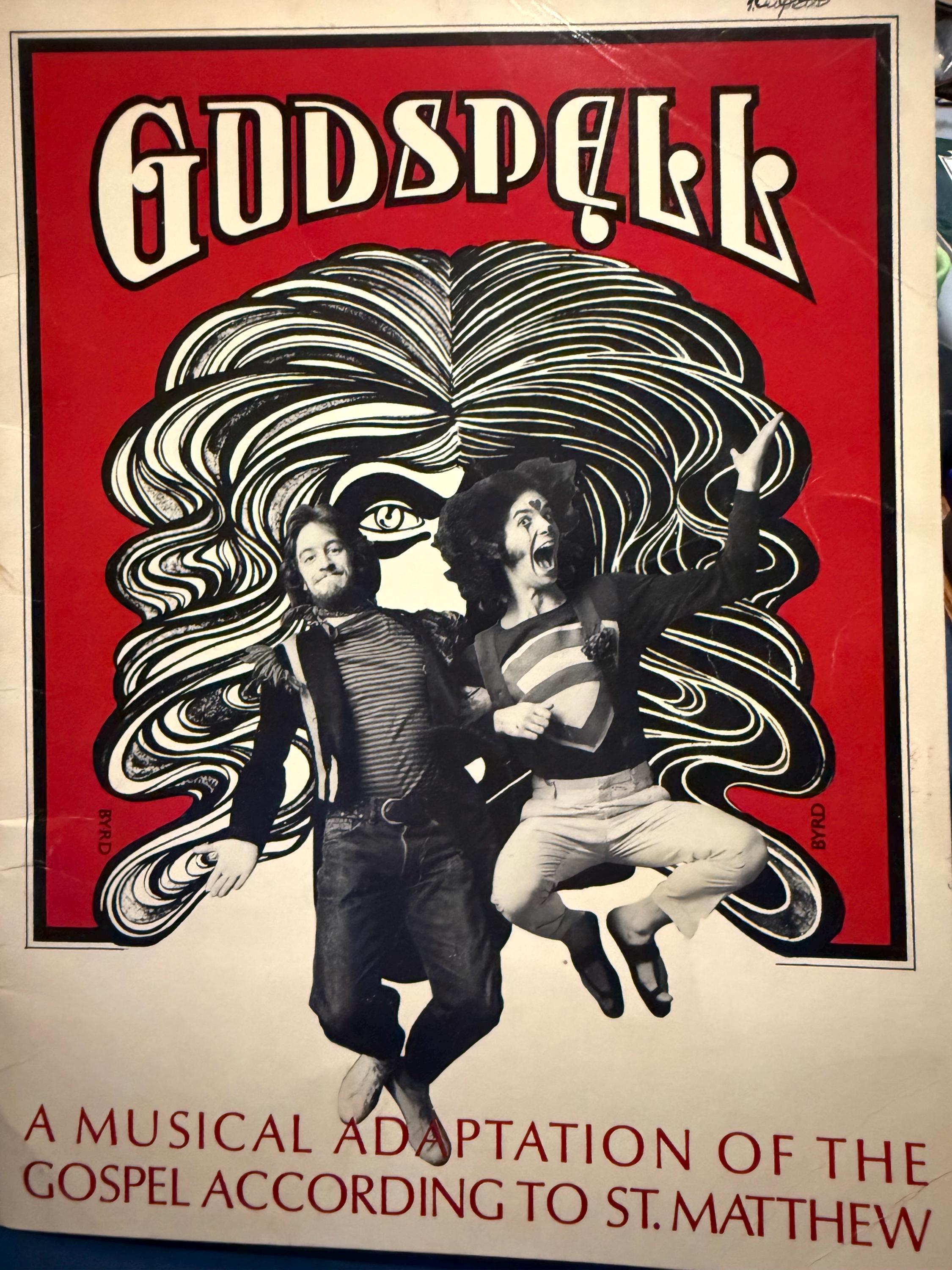 Godspell Vintage 1971 Godspell Musical Program Booklet off Broadway Cast Stephen ...