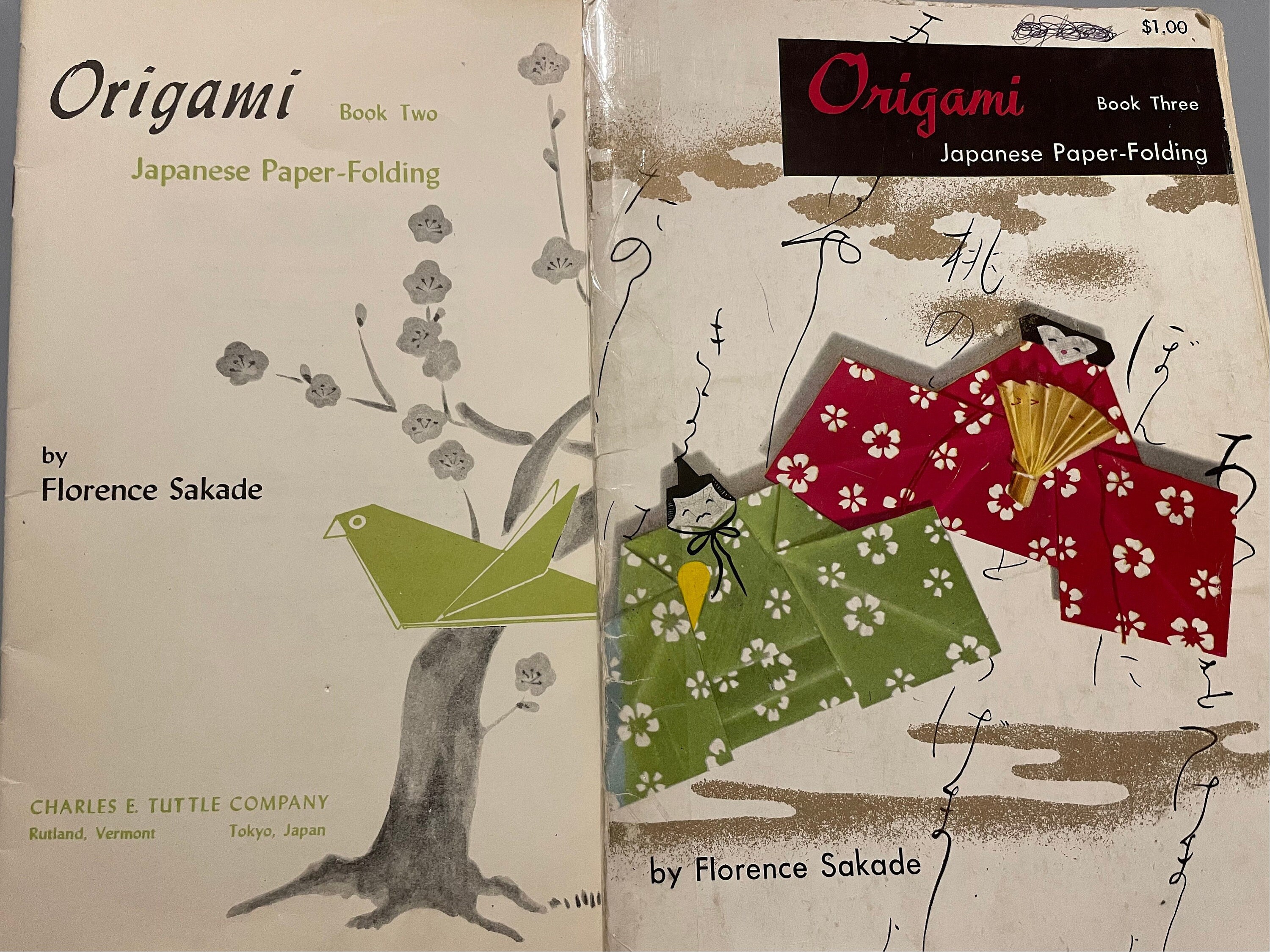 Origami Booklet.pdf Origami Japanese Paper Folding Booklet 2& 3 Vintage Some Loose Pages - Etsy