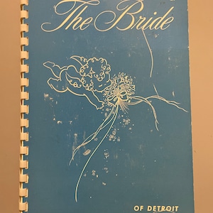 The bride of Detroit 1951 wedding planner with vintage ads
