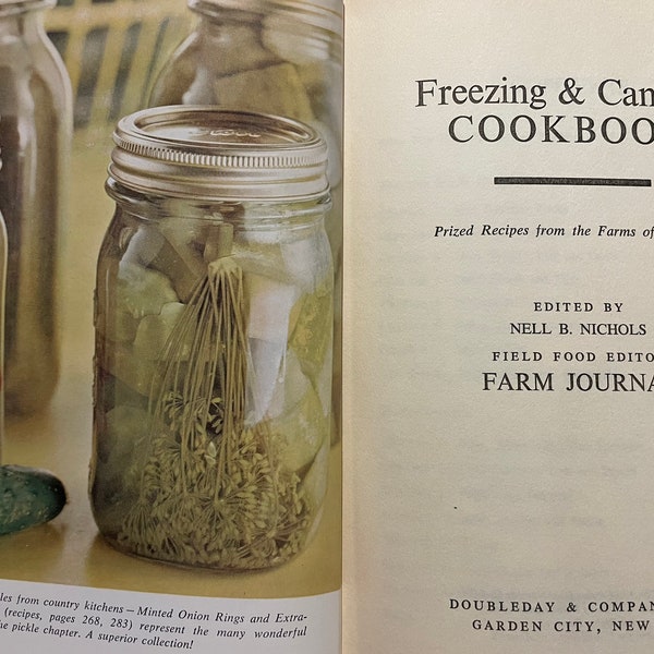 Freezing and Canning Cookbook Farm journal steps and equipment needed for the gardener or homesteader