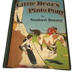 Vintage Little Bear’s Pinto Pony Whitman & Co 1943 Pony Horse first edition