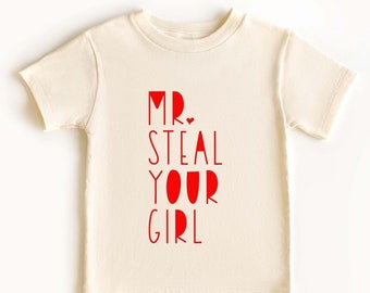 Mr. Steal Your Girl Shirt, Boy's Valentines Day T-shirt