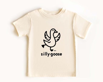 Silly Goose Natural Toddler Shirt