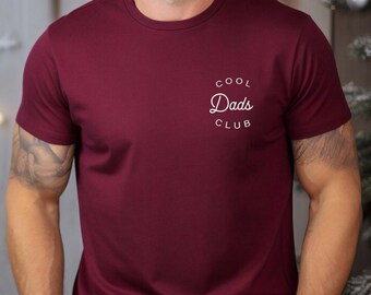 Dads Club Maroon Shirt, Bella + Canvas Tee