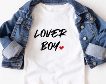 Boys Valentines Day Shirt, Lover Boy Valentines Day Tee, Childs Valentine Shirt, Valentines Day T-Shirt, Cute Valentines Day T-Shirt, Popula