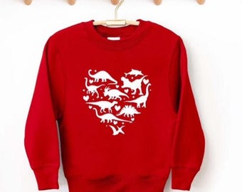 Dinosaur Valentines Day Shirt, Valentines Shirt Unisex Style, Kids Valentine's Day Tee, Cute Valentines Day Outfit