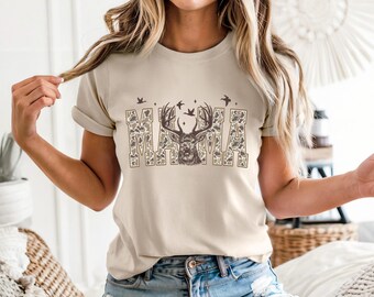 Deer Hunting Mama T-shirt