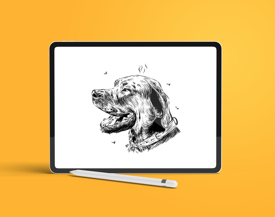 Hand Drawn Pet Portrait Custom Pet Portrait Pet Drawing Dog Mom Gift ...