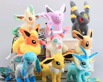 pikachu and eevee plush