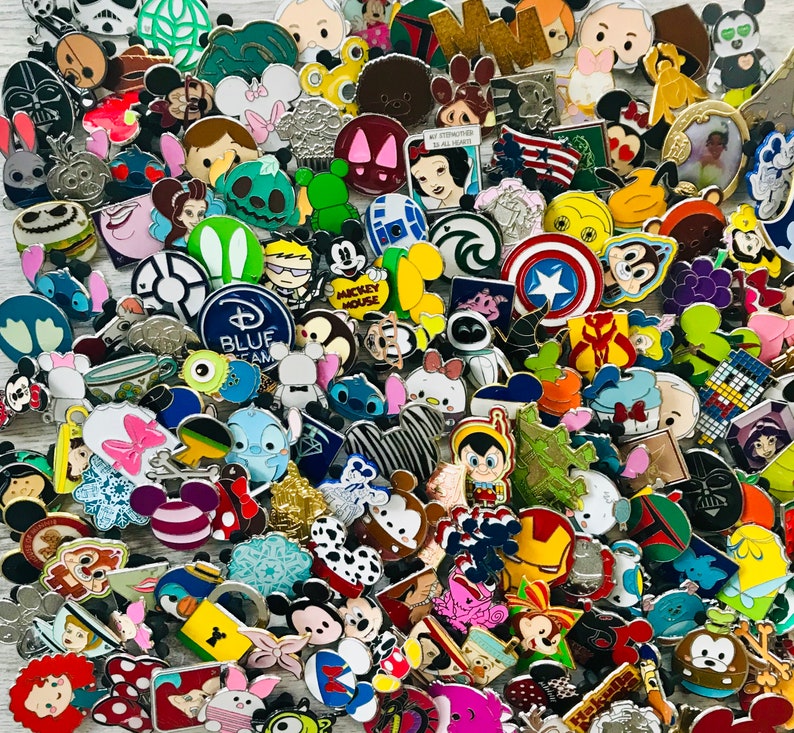 Disney Trading Pin Bundles 100 Tradeable Disney Pins NO Etsy