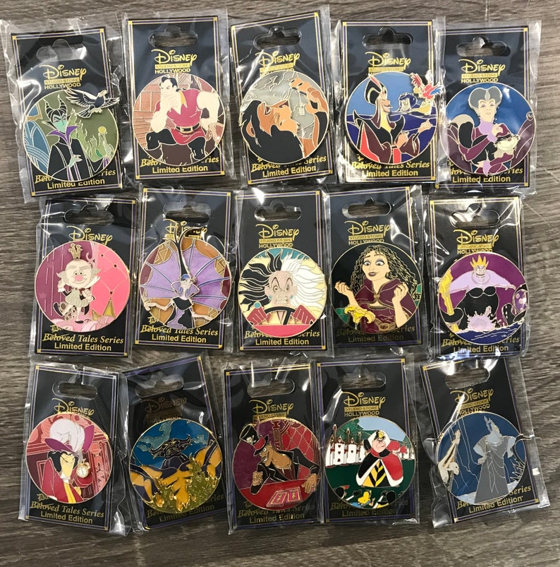 Disney Pins Dark Tales Series Limited Edition Villains Etsy