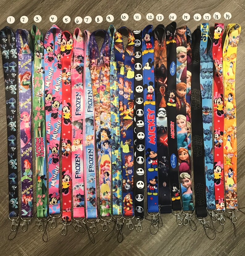 Walt Disney World Disneyland Pin Trading Lanyard Various Etsy