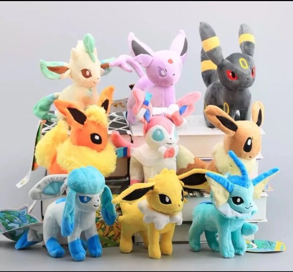Pokemon Plush Eevee Evolution 8 10 Inches Choose Yours Etsy Pokemon Plush Eevee Evolution 8 10 Inches Choose Yours Etsy