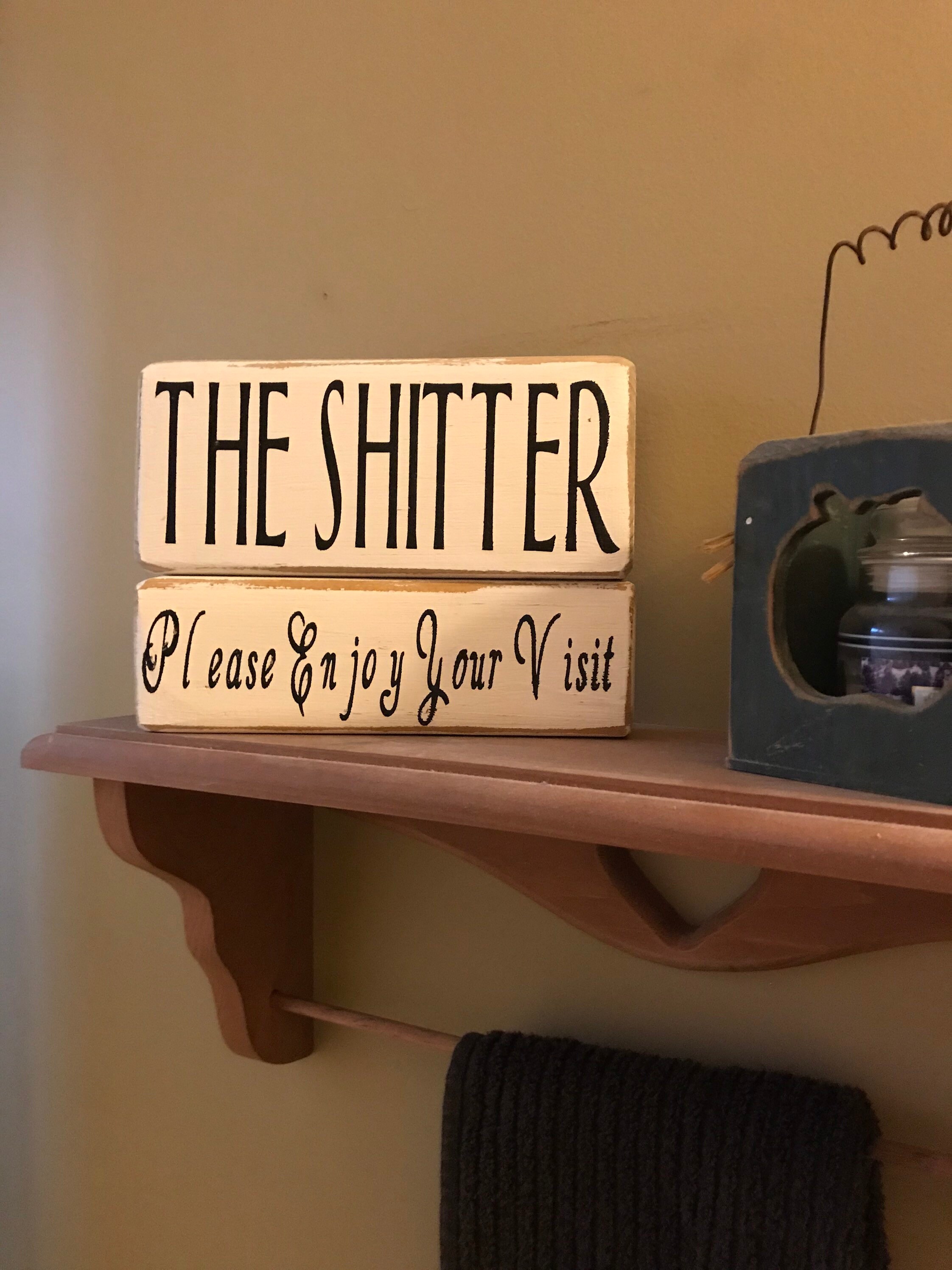 Bloques de baño de la granja/País rústico/estante | Etsy