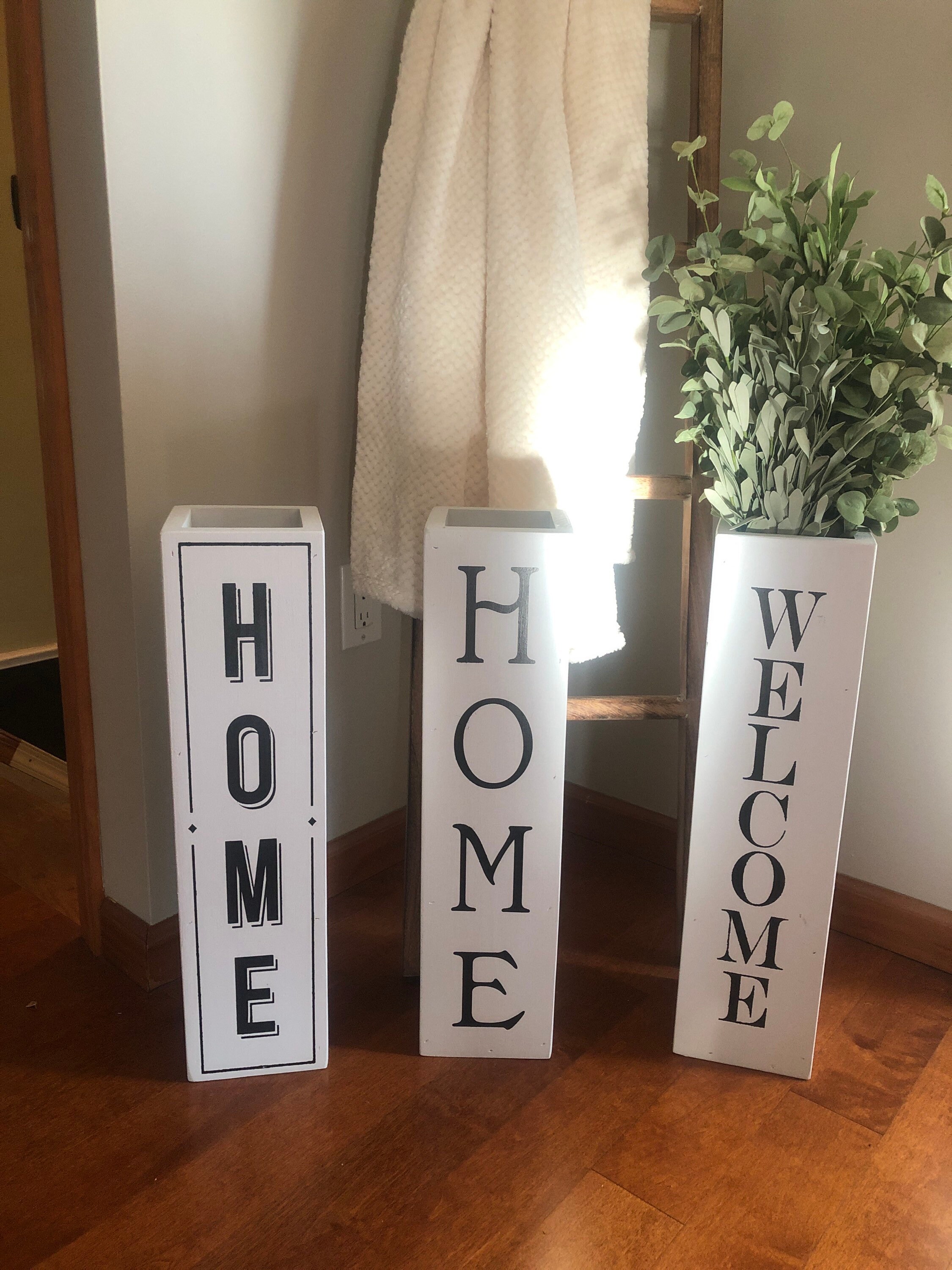 White floor vase farmhouse vase entryway decor large floor Etsy
