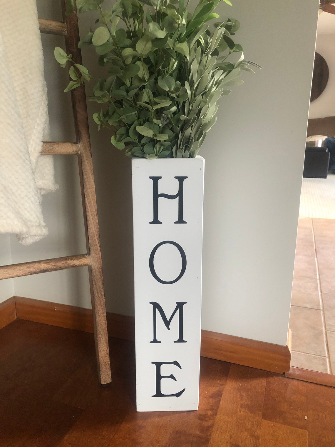 White floor vase farmhouse vase entryway decor large floor Etsy