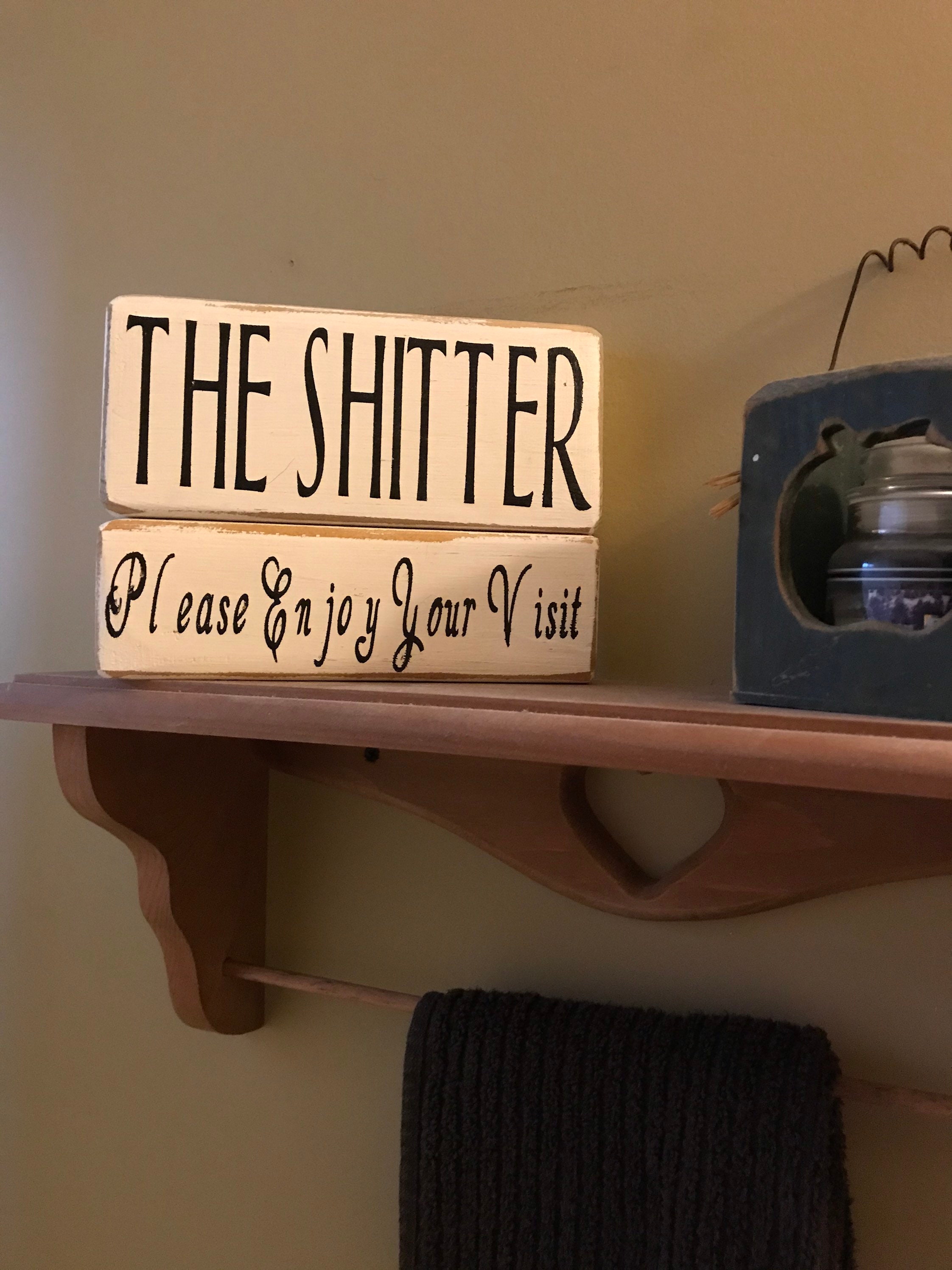 Bloques de baño de la granja/País rústico/estante | Etsy