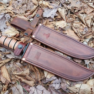 Ka-Bar Big Brother Hand Made Gürtelscheide
