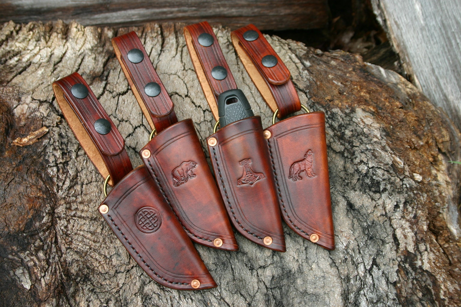 Morakniv Lok Black Blade - Ash Wood Handle - Leather Sheath - DLT Trading