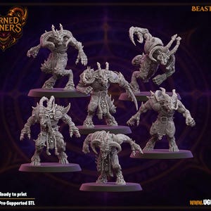Havok Beasts | Anhängare av utsökt ruin | 6 spelare | Ligakompatibel | UGNI Miniatures