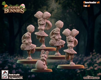 Easter Bunny Fantasy Football Cheerleaders | Support Pack | Proxy Team | League Compatible | UGNI Miniatures