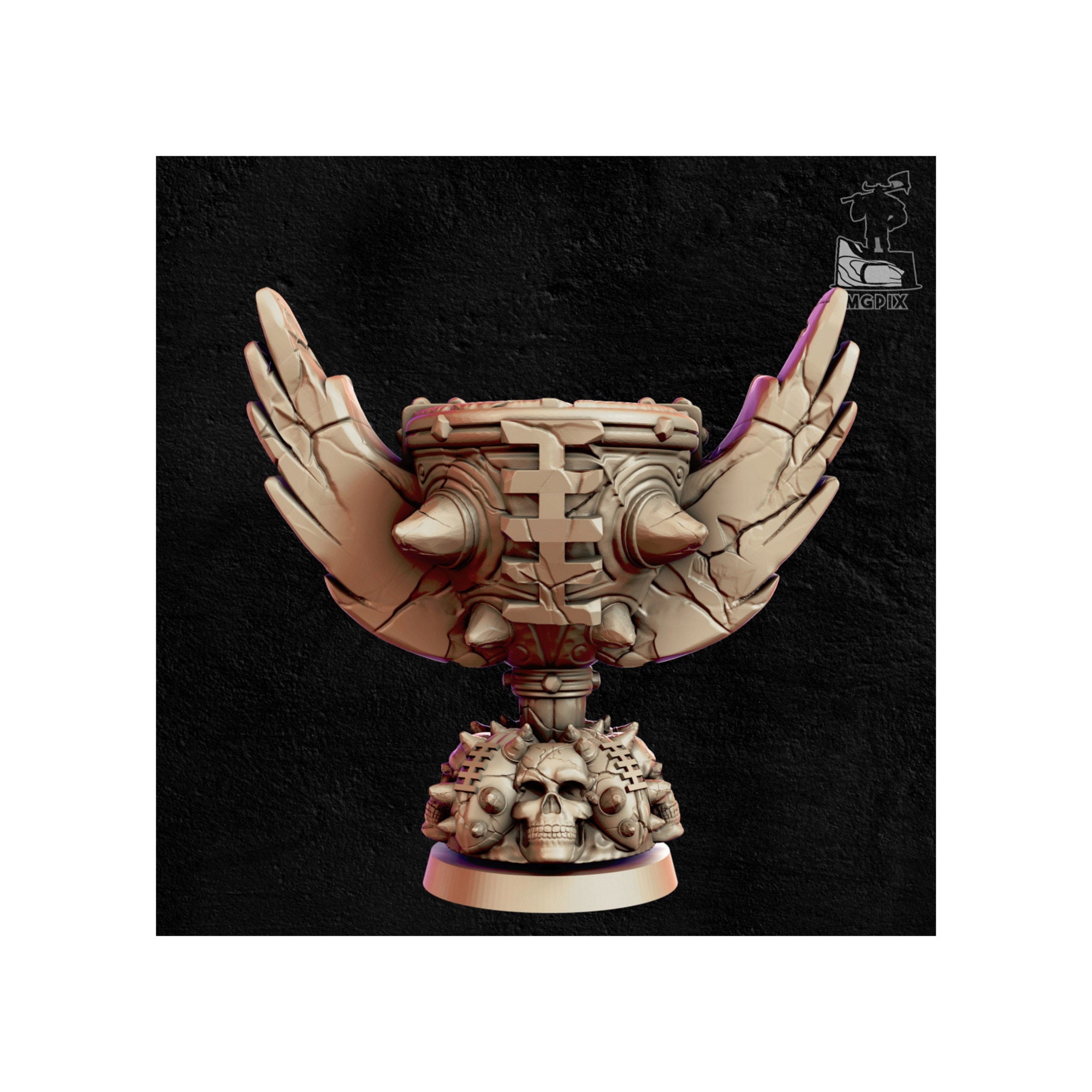 Championship Trophy Blood Bowl Compatible High Res Resin Etsy