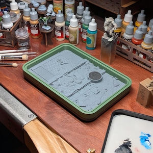 Ultimat torrpenselpalett för armémålaren Wet Palette - Modern utgåva - Texturerat verktyg för miniatyrmålning och krigsspel