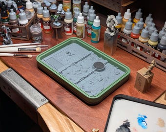 Ultimate Dry Brush Palette for The Army Painter Wet Palette - Modern Edition - Textured Tool for Miniature Painting & Wargamers