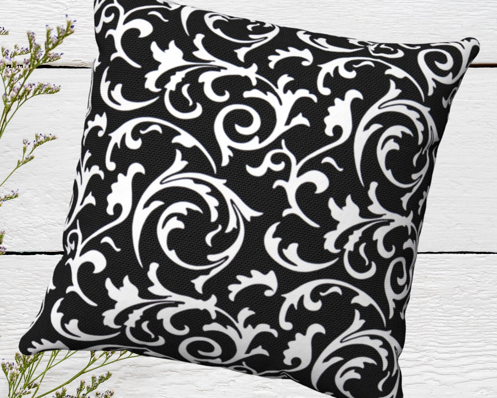 Gothic Elegance Throw Pillow Classy Goth Pillow Gothic Sofa Etsy
