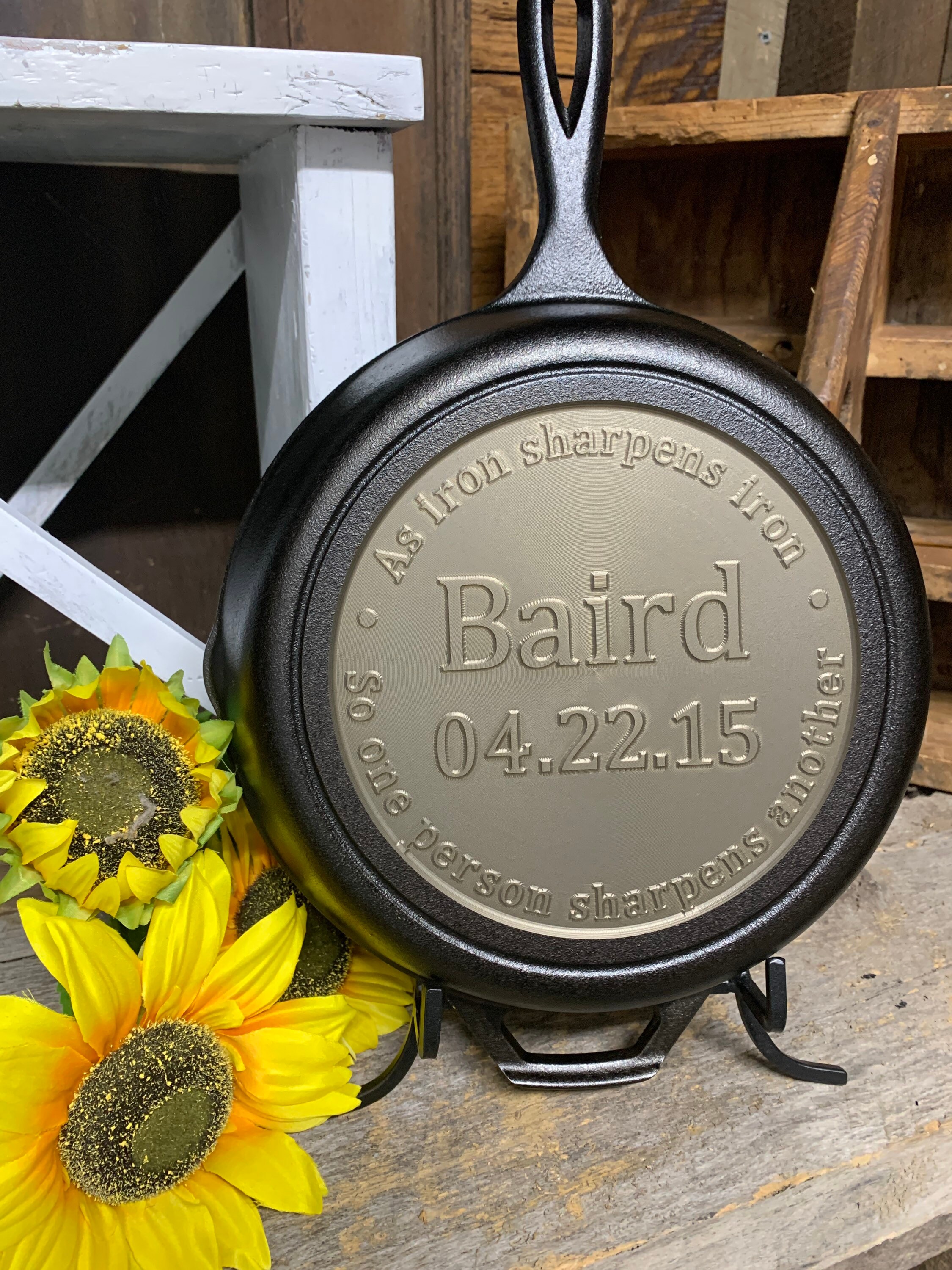 Anniversary/Wedding Custom Cast Iron Skillet Etsy