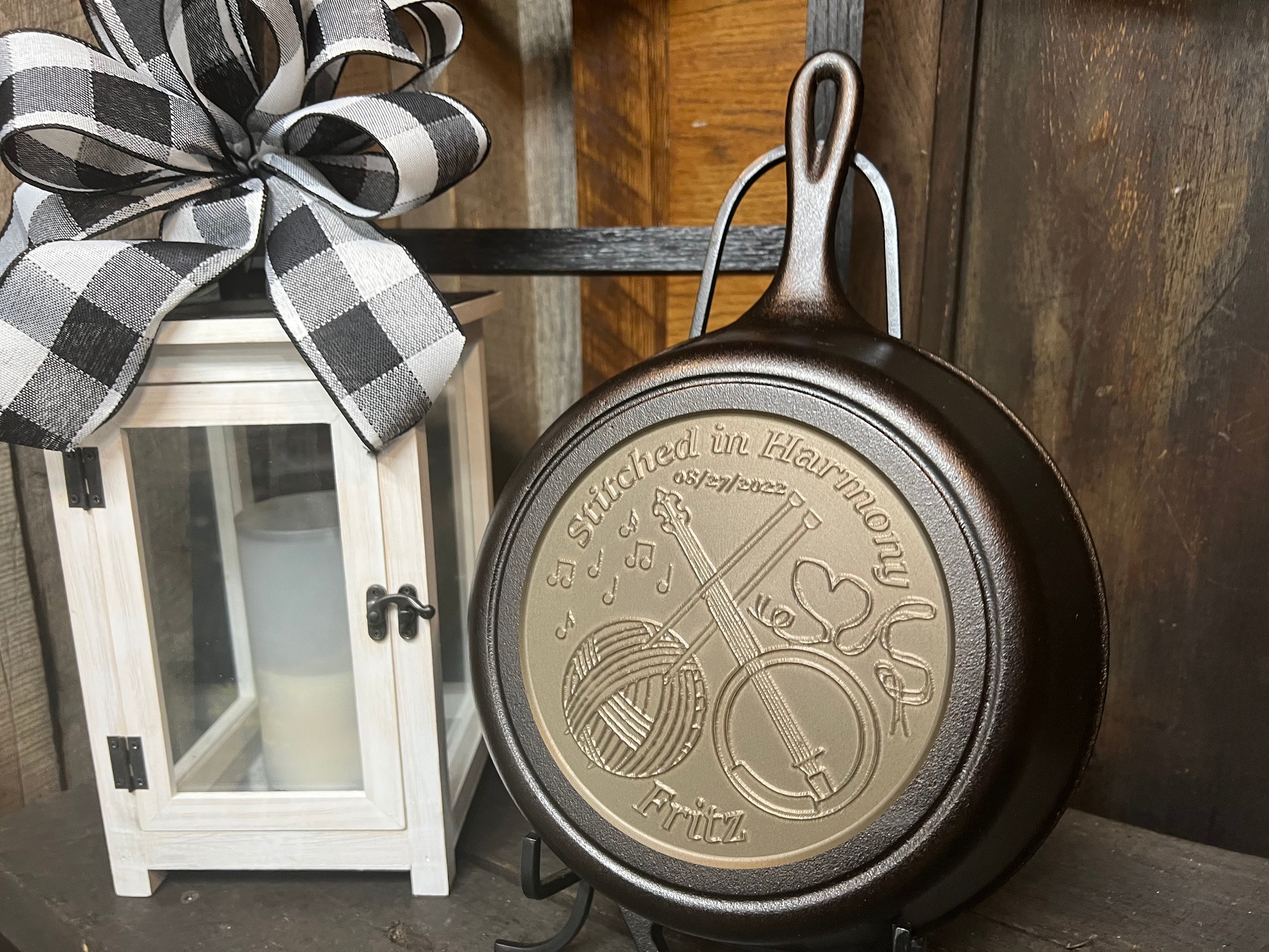 Personalized Home State Cast Iron Pan, Pan