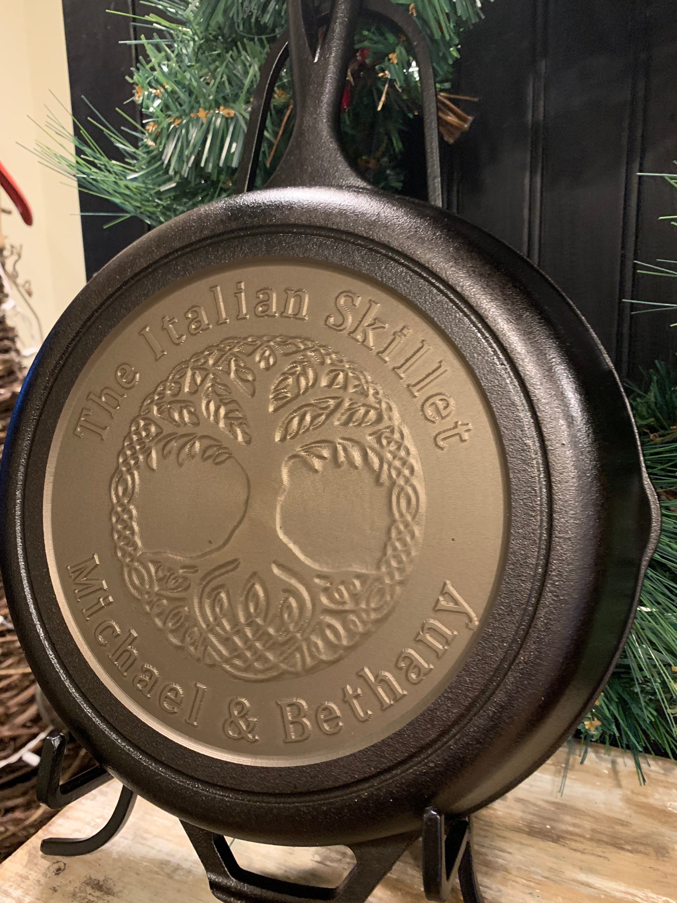 Custom/ personalized Cast Iron skillet Etsy