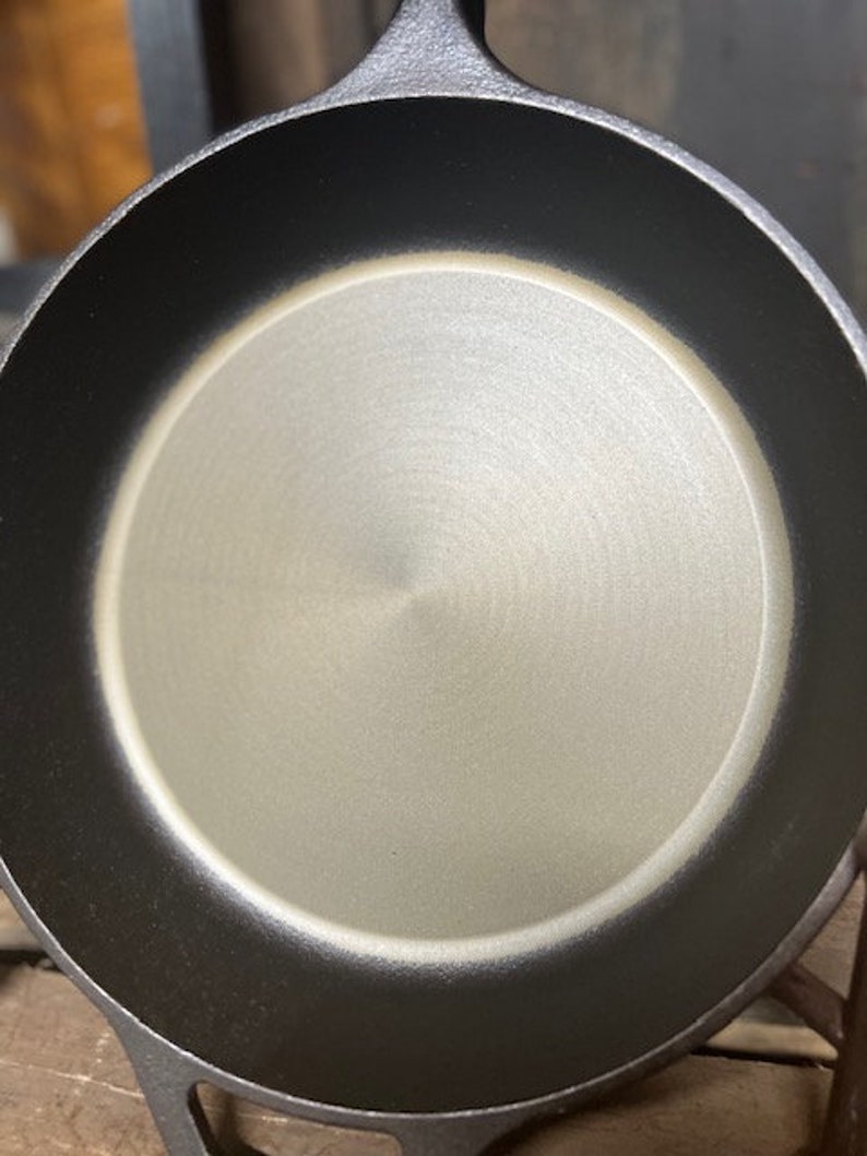 10.25 CNC Machined Smooth Cast Iron Skillet Etsy