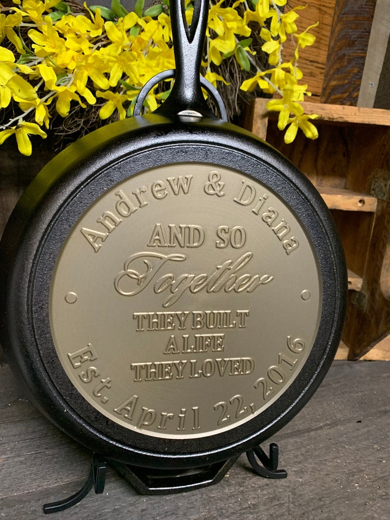 Personalized/Custom cast iron skillet image 6