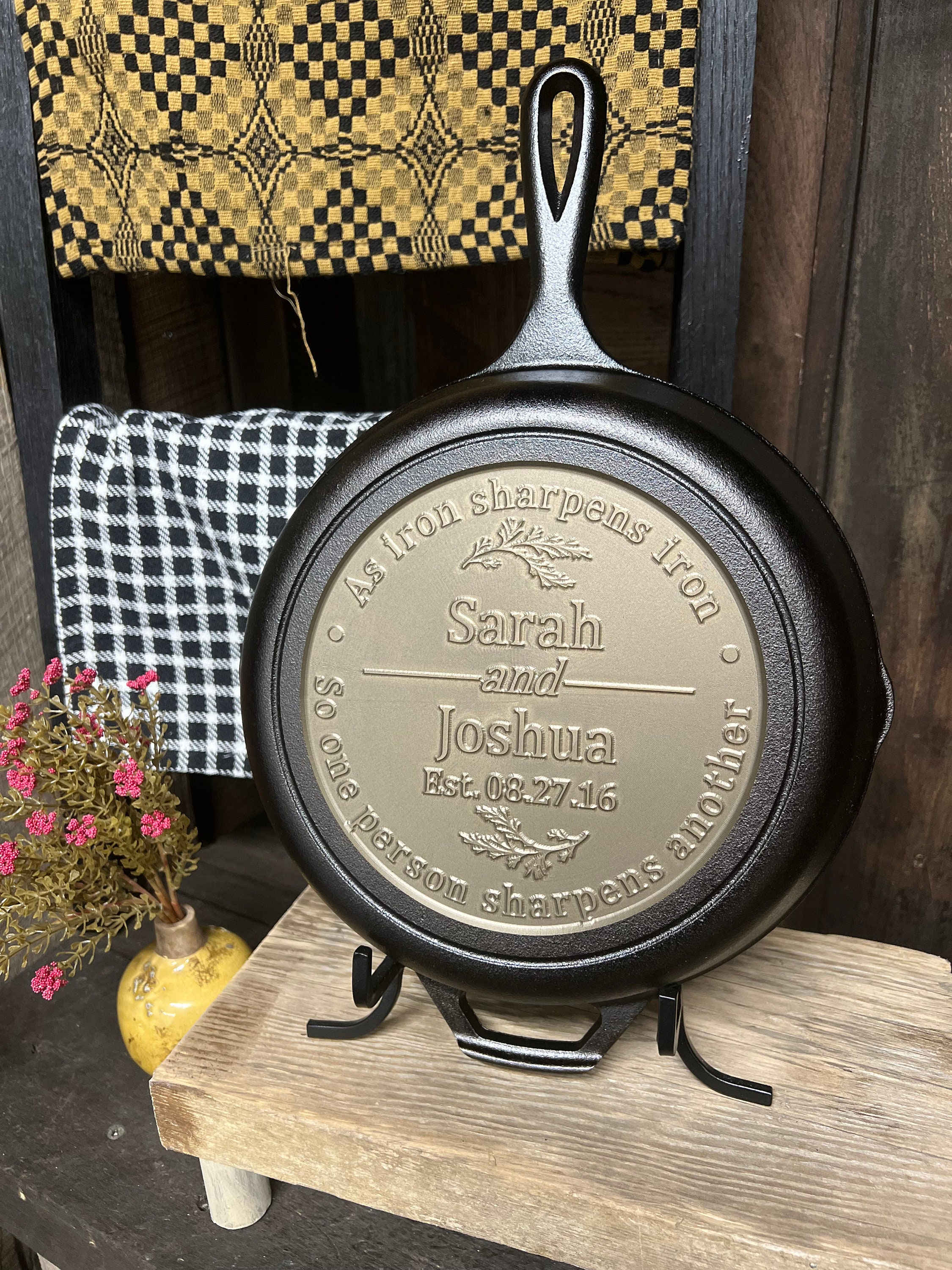custom cast iron waffle maker