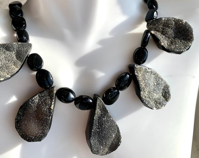 Eleanor Druzy & Black Onyx Set