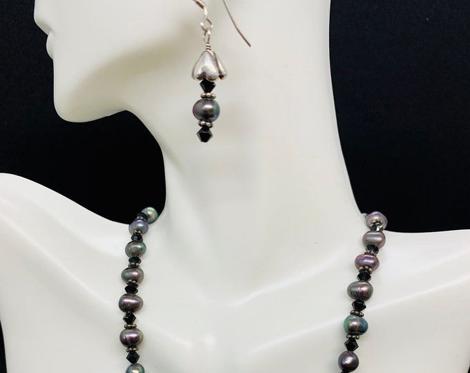 Aphrodite Black Pearl Set